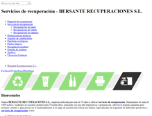 Tablet Screenshot of bersantereciclajes.com